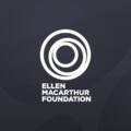 Ellen MacArthur Foundation logo (a white swirling circle with 'ELLEN MACARTHUR FOUNDATION' written below against a black background.