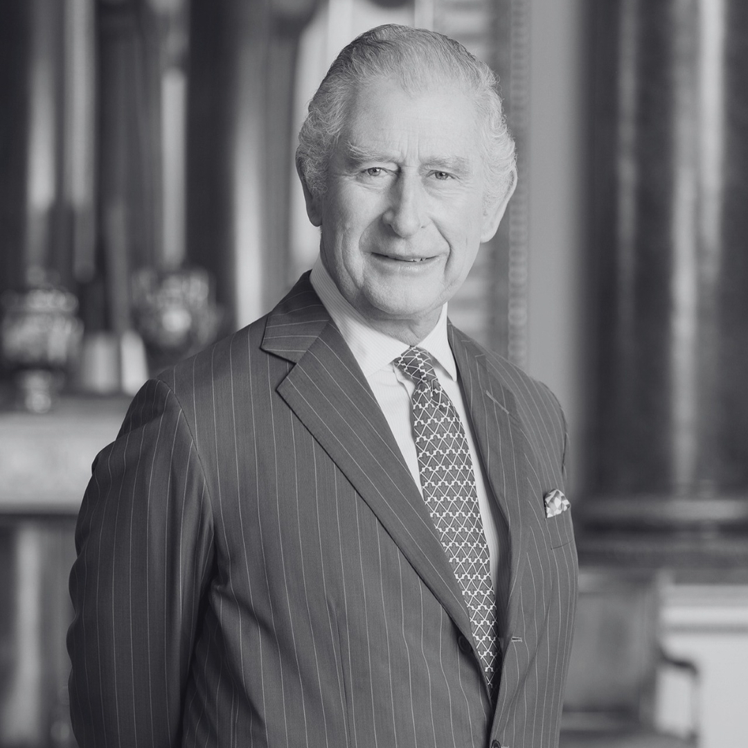 Our Patron His Majesty King Charles III. Photo by Hugo Burnand.