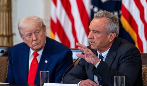 President Donald Trump and Secretary of Health and Human Services Robert F Kennedy Junior at The White House, Public domain, via Wikimedia Commons